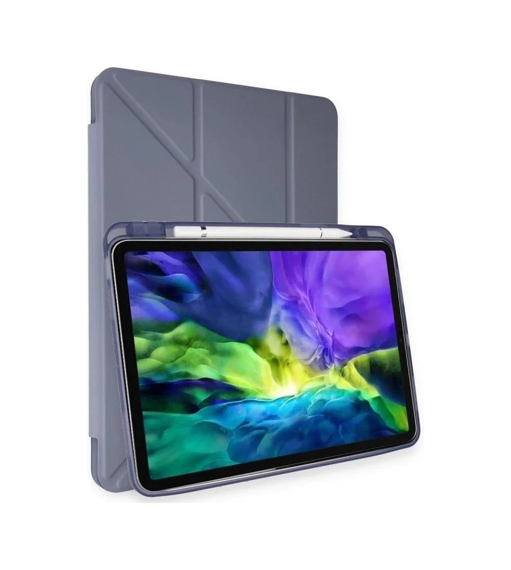 Apple İpad Pro 11 2018 Kılıf Kalemlikli Mars Tablet Kılıfı - Lavender