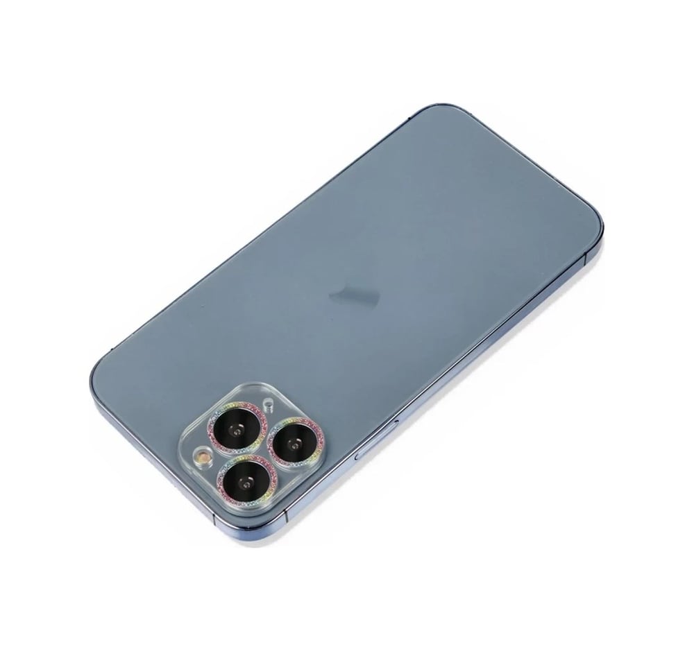 Apple İphone 11 Pro Max Uyumlu Shine Kamera Lens Koruma Cam - Rainbow