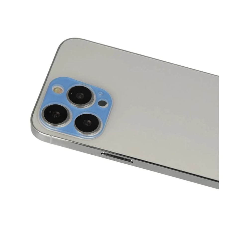 Apple İphone 13 Pro Max Uyumlu Rainbow Kamera Lens Koruma Cam - Mavi