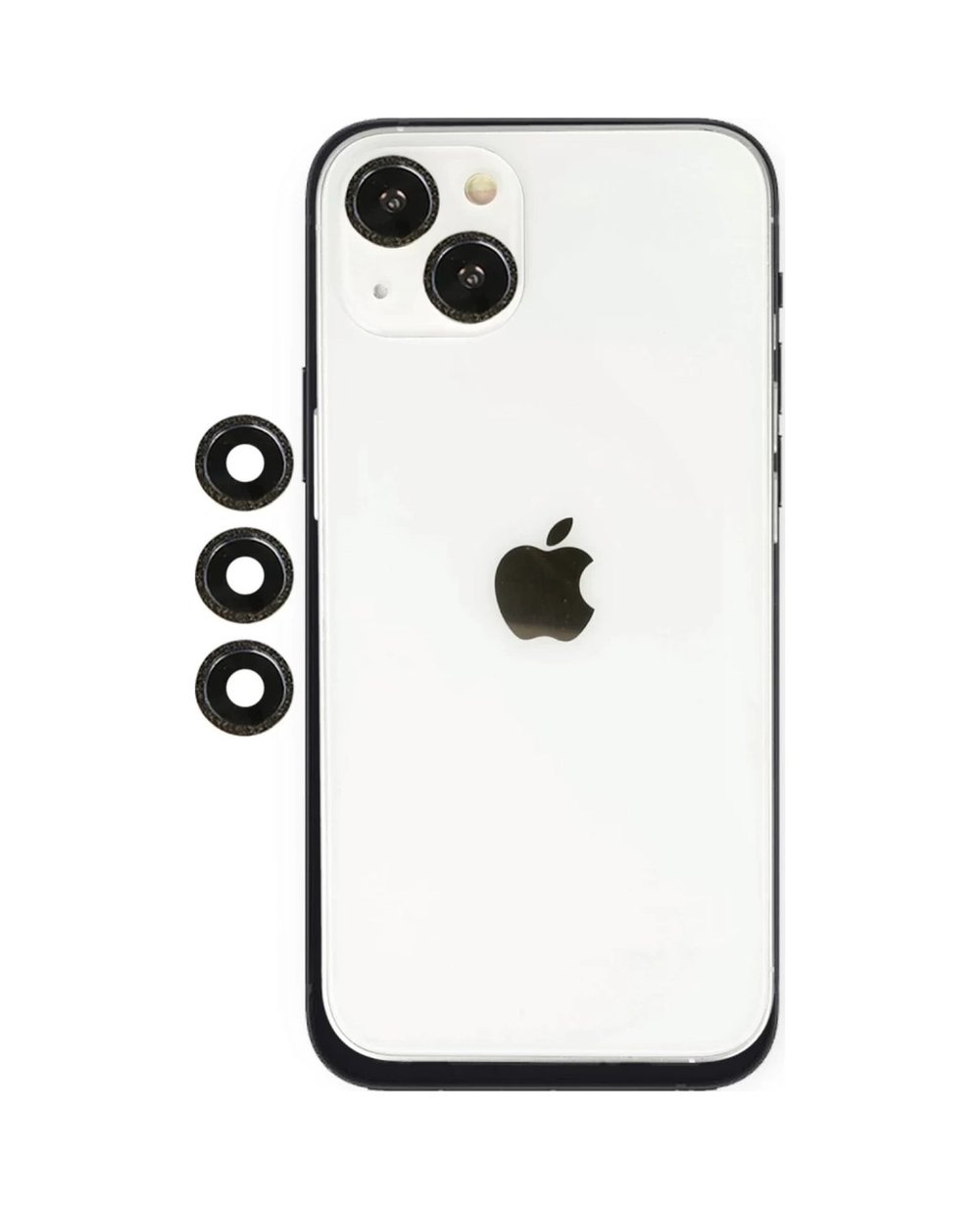 Apple İphone 14 Uyumlu Shine Kamera Lens - Siyah