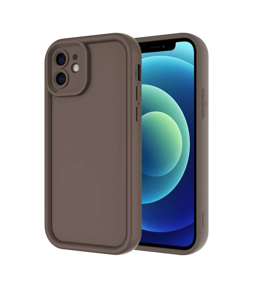 Apple iPhone Uyumlu 11 - Kılıf Viera Silikon - Kahverengi Belirtilmemiş
