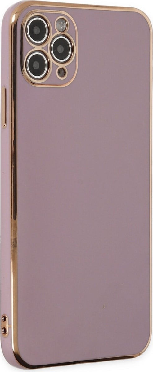 Apple iPhone Uyumlu   11 Pro Max Kılıf Volet Silikon - Mor Belirtilmemiş
