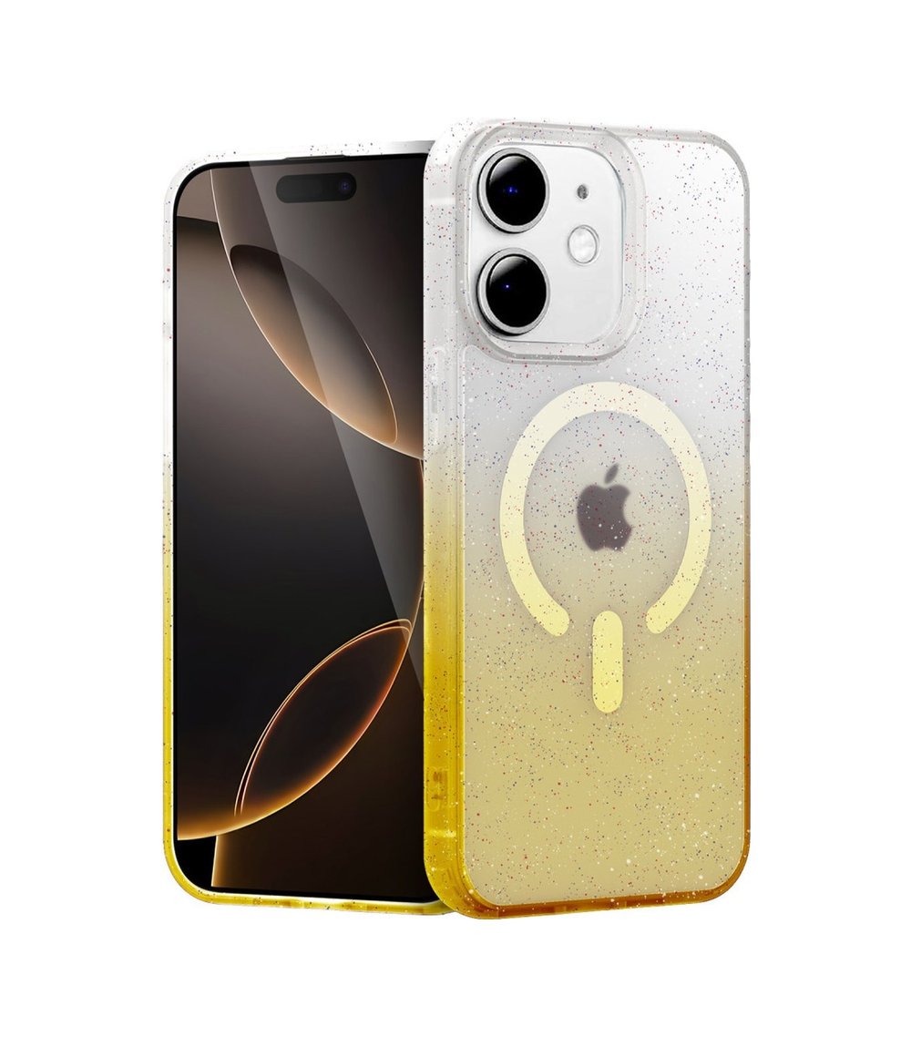 Apple iPhone Uyumlu  11 Pummel Shiny Magsafe Kapak -  Gold Belirtilmemiş