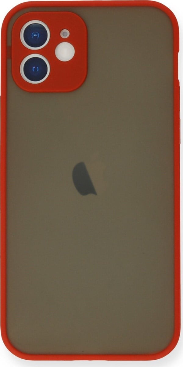 Apple iPhone Uyumlu   12 Mini Kılıf Montreal Silikon Kapak - Kırmızı Belirtilmemiş