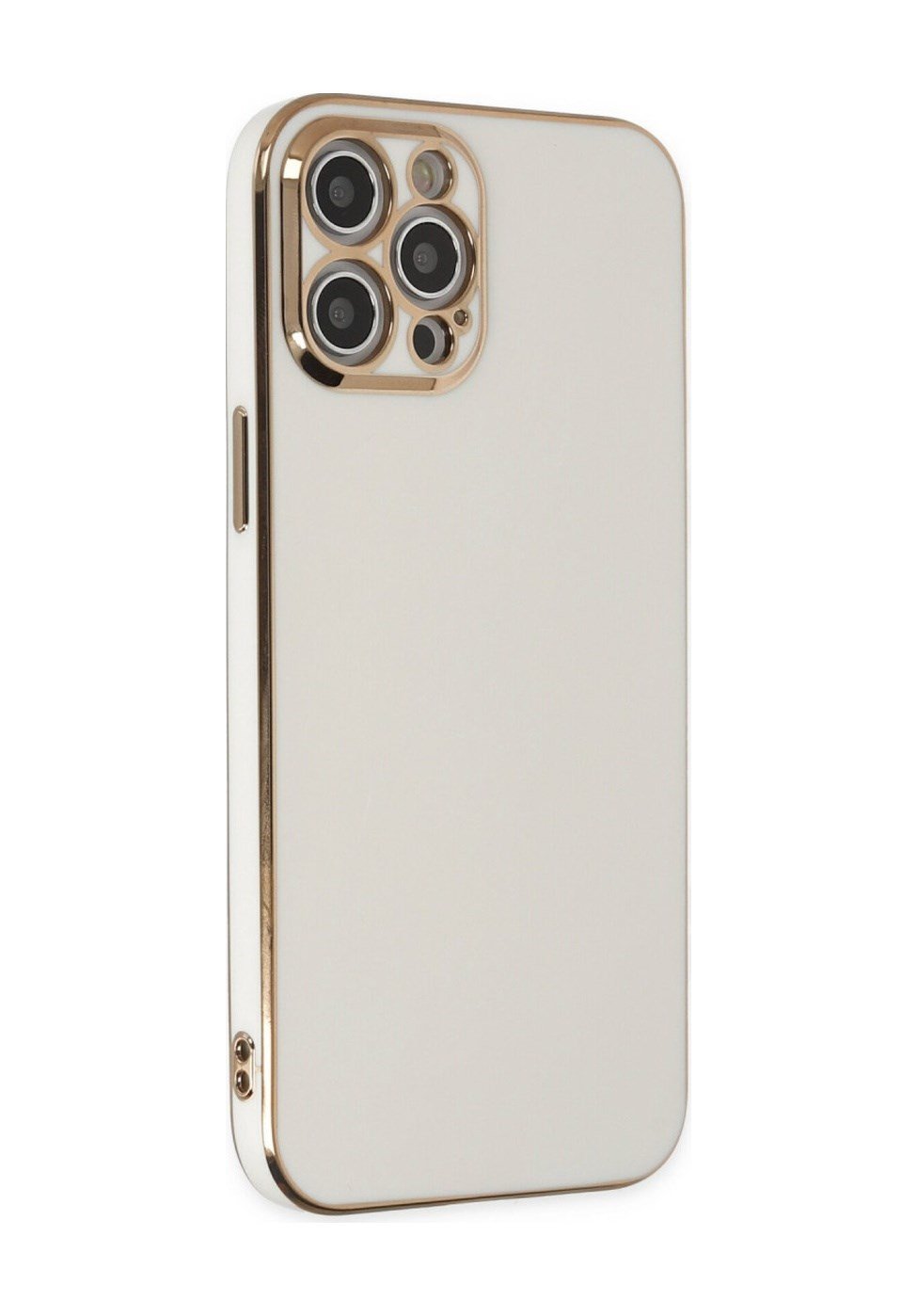 Apple iPhone Uyumlu  12 Pro Kılıf Volet Silikon -  Beyaz Belirtilmemiş