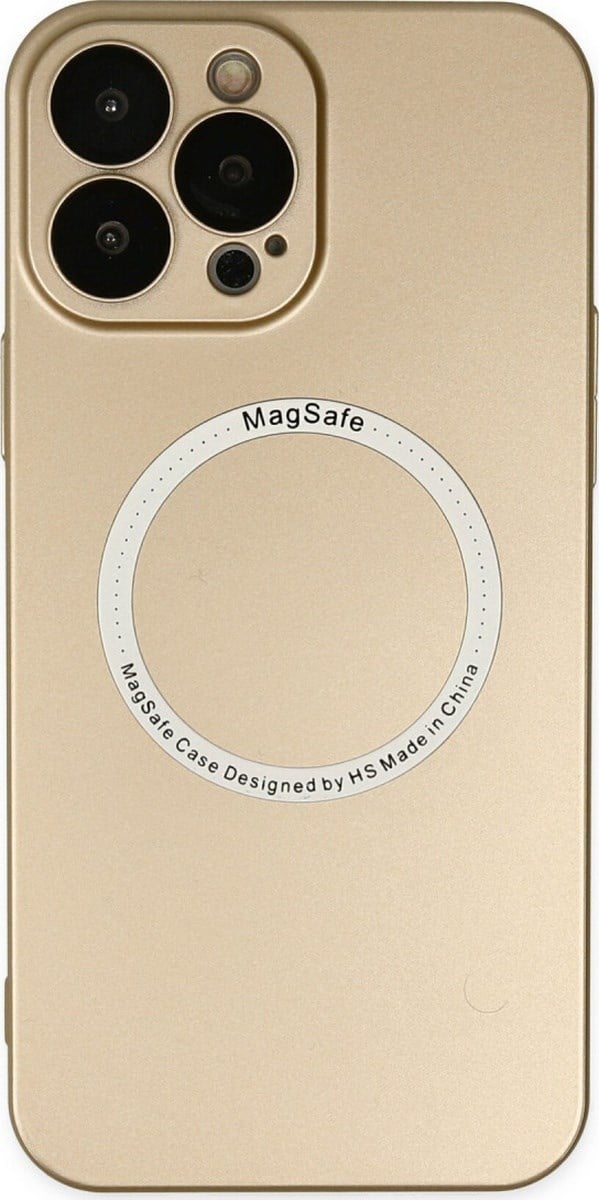 Apple iPhone Uyumlu  13 Pro Kılıf Jack Magneticsafe Lens Silikon -  Gold Belirtilmemiş