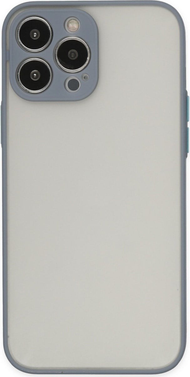 Apple iPhone Uyumlu   13 Pro Kılıf Montreal Silikon Kapak - Gri Belirtilmemiş