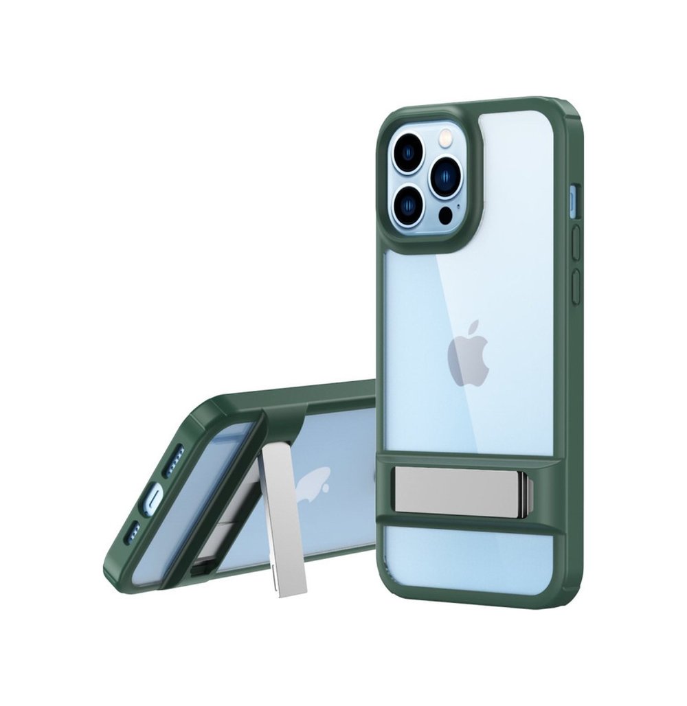 Apple iPhone Uyumlu  13 Pro Kılıf Rolet Stand Kapak -  Yeşil Belirtilmemiş
