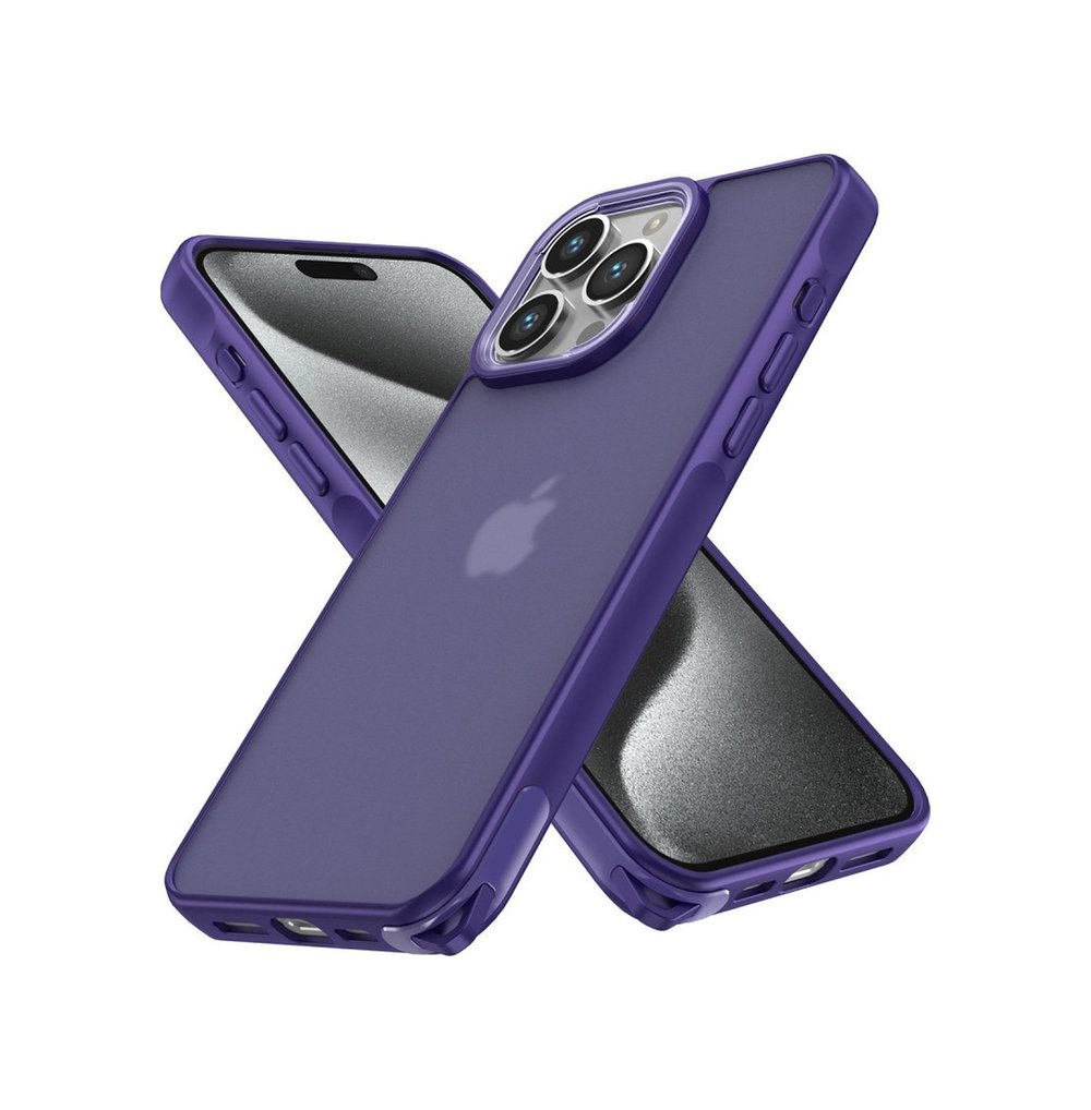 Apple iPhone Uyumlu 13 Pro Max - Kılıf Elegant - Kapak - Derin Mor Belirtilmemiş