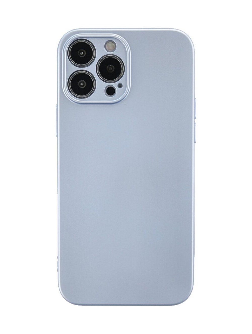 Apple iPhone Uyumlu 13 Pro Max - Kılıf Nano İçi Kadife Silikon - Sky Blue Belirtilmemiş