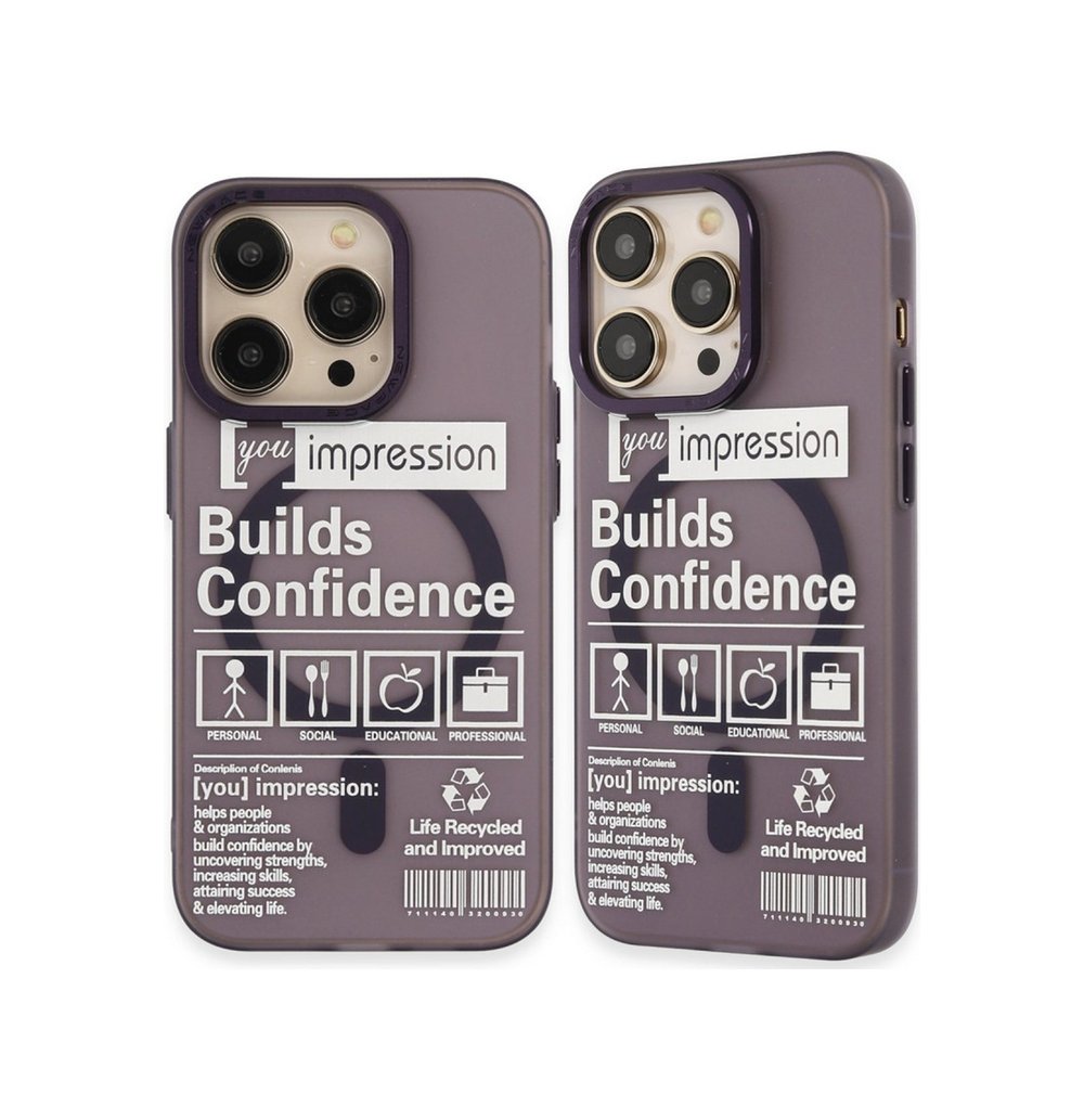 Apple iPhone Uyumlu 14 Pro - Kılıf Apollo Magneticsafe Desenli - Kapak - Apollo Mor - 6 Belirtilmemiş