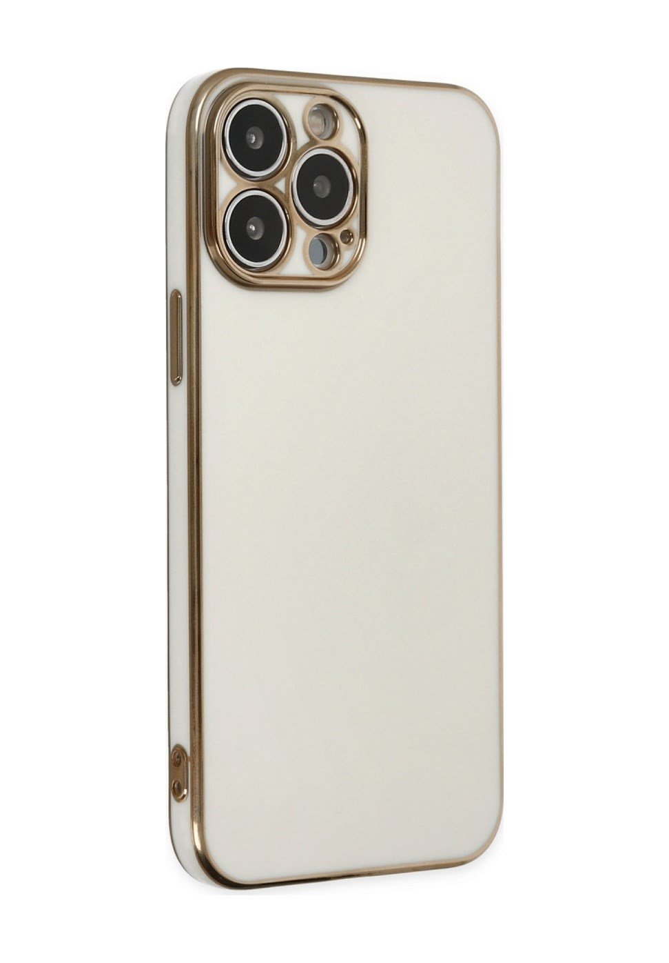 Apple iPhone Uyumlu  14 Pro Max Kılıf Volet Silikon -  Beyaz Belirtilmemiş