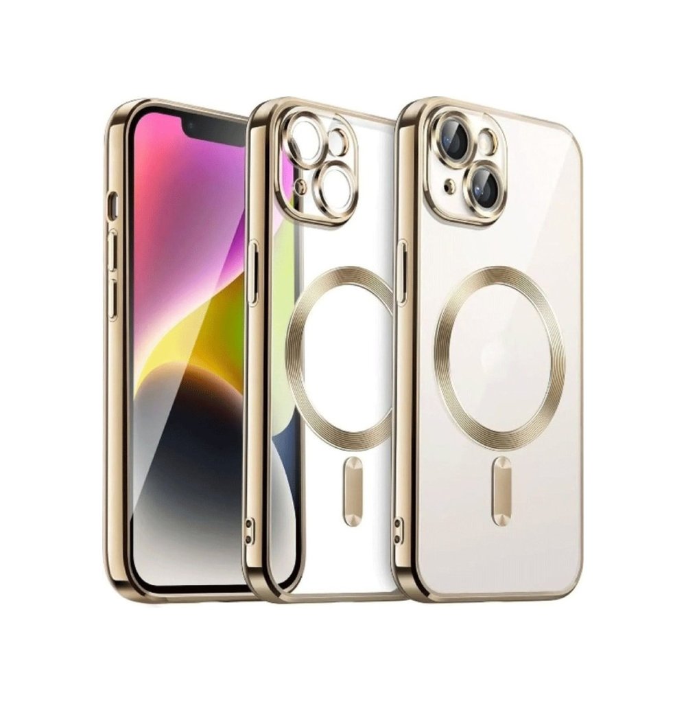 Apple iPhone Uyumlu  15 Kılıf Kross Magneticsafe Kapak -  Gold Belirtilmemiş