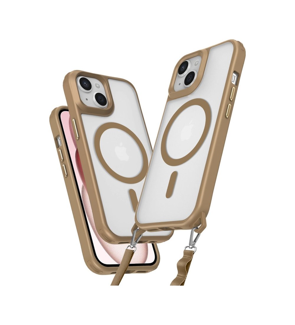 Apple iPhone Uyumlu 15 Plus - Kılıf Enka Magsafe Silikon - Kılıf - Desert Belirtilmemiş
