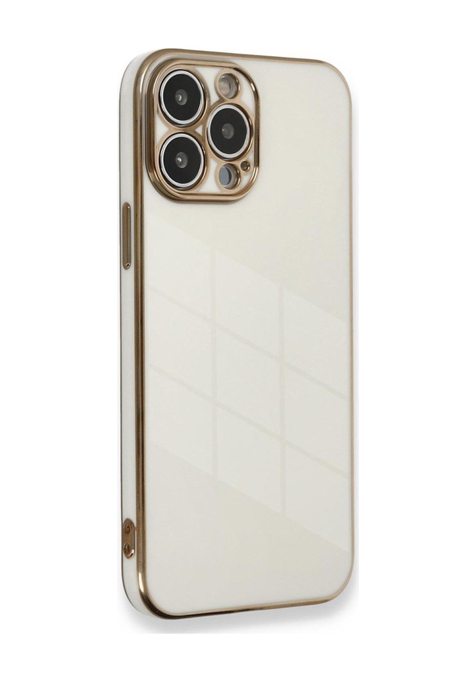 Apple iPhone Uyumlu  15 Pro Kılıf Volet Silikon -  Beyaz Belirtilmemiş