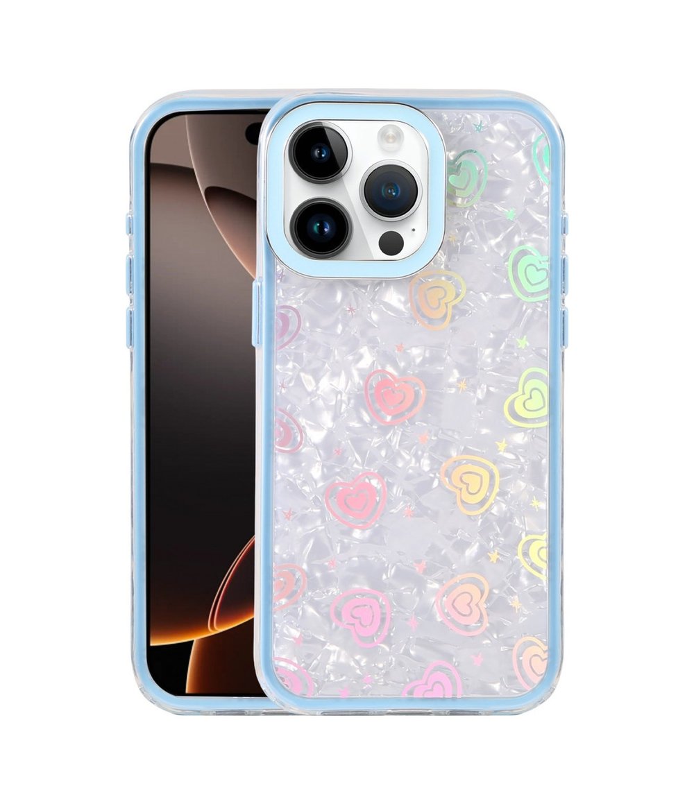 Apple iPhone Uyumlu   15 Pro Lumi Desenli Kapak - Mavi Belirtilmemiş