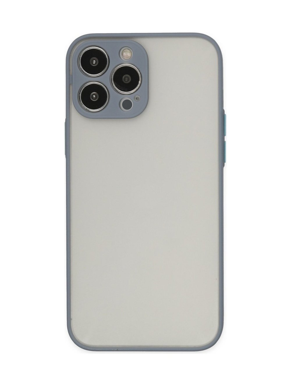 Apple iPhone Uyumlu 15 Pro Max - Kılıf Montreal Silikon - Kapak - Gri Belirtilmemiş