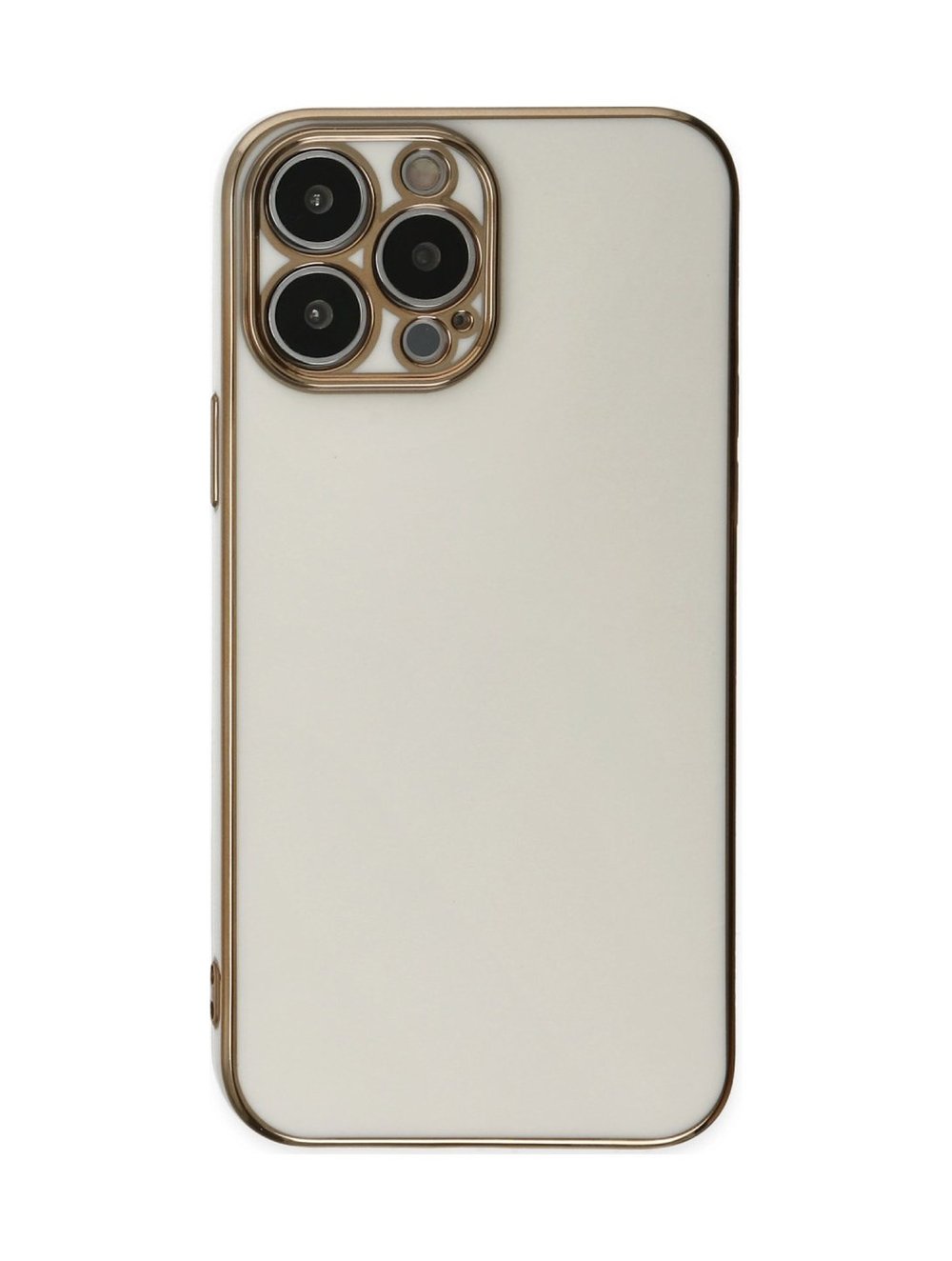 Apple iPhone Uyumlu  15 Pro Max Kılıf Volet Silikon -  Beyaz Belirtilmemiş