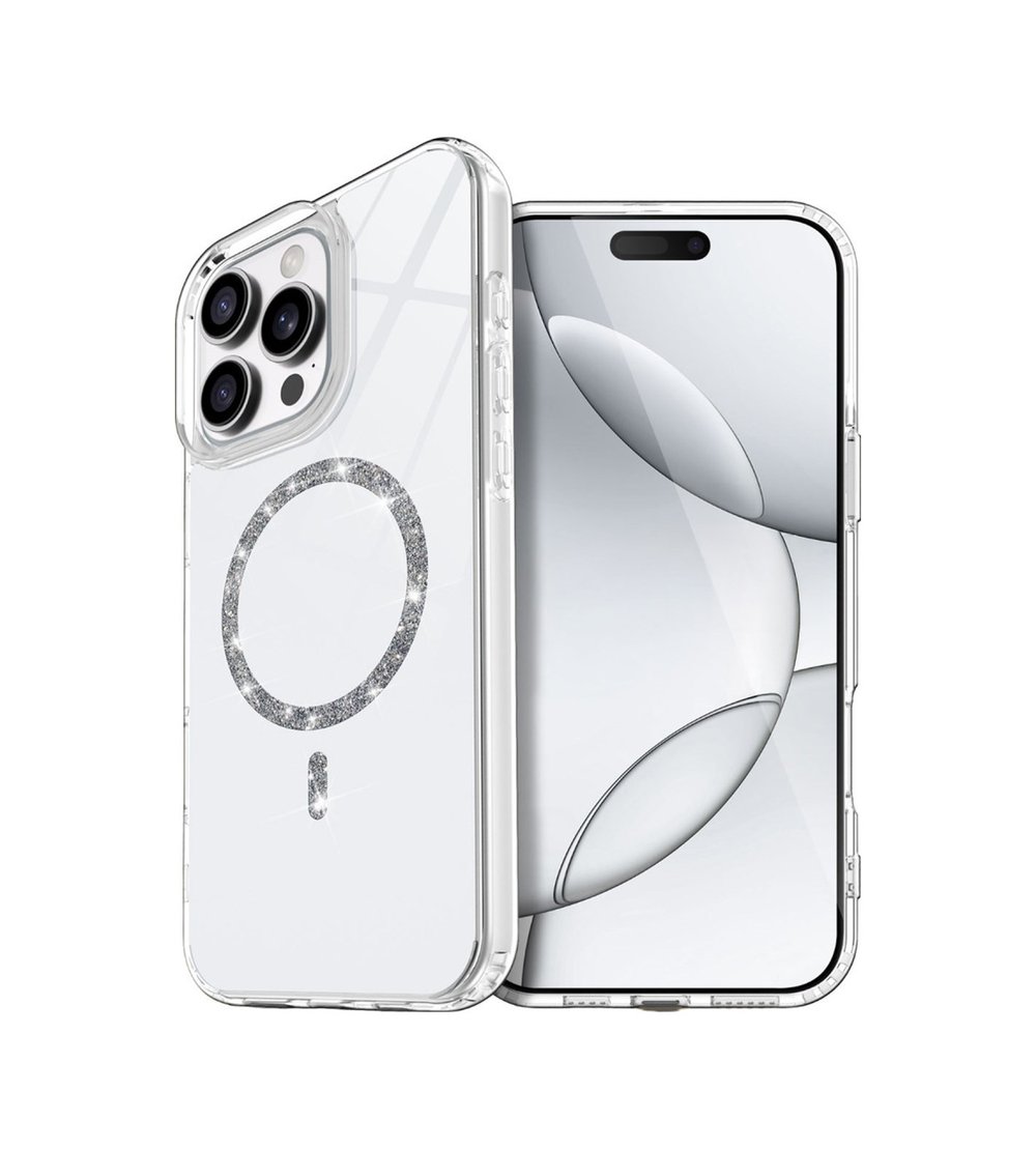 Apple iPhone Uyumlu 15 Pro Max Live Diamond Magsafe - Kapak - Şeffaf Belirtilmemiş