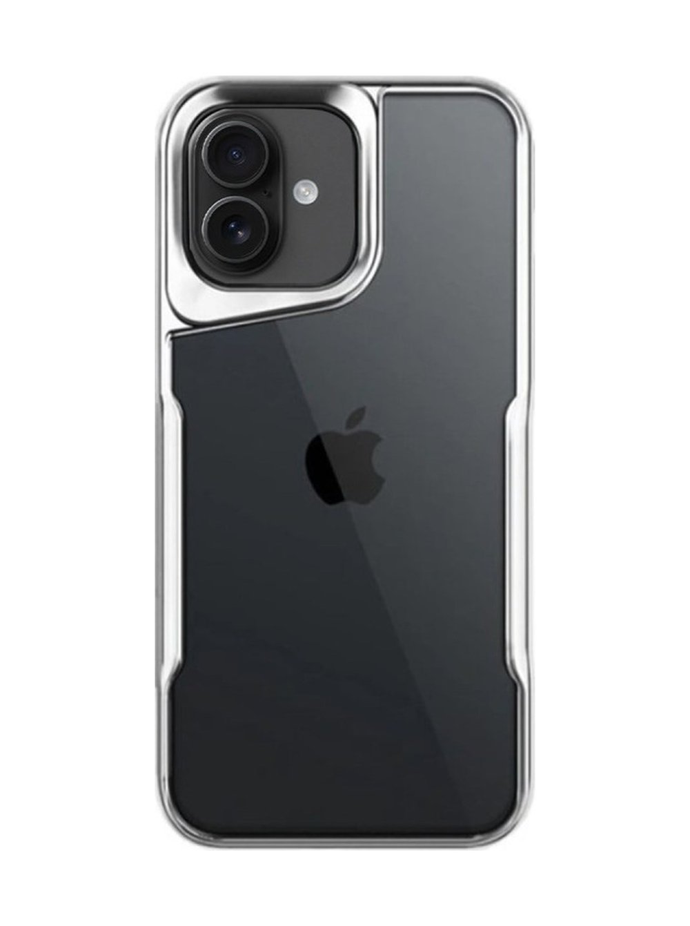 Apple iPhone Uyumlu 16 Plus - Kılıf Boyi Silikon - Kapak - Gümüş Belirtilmemiş