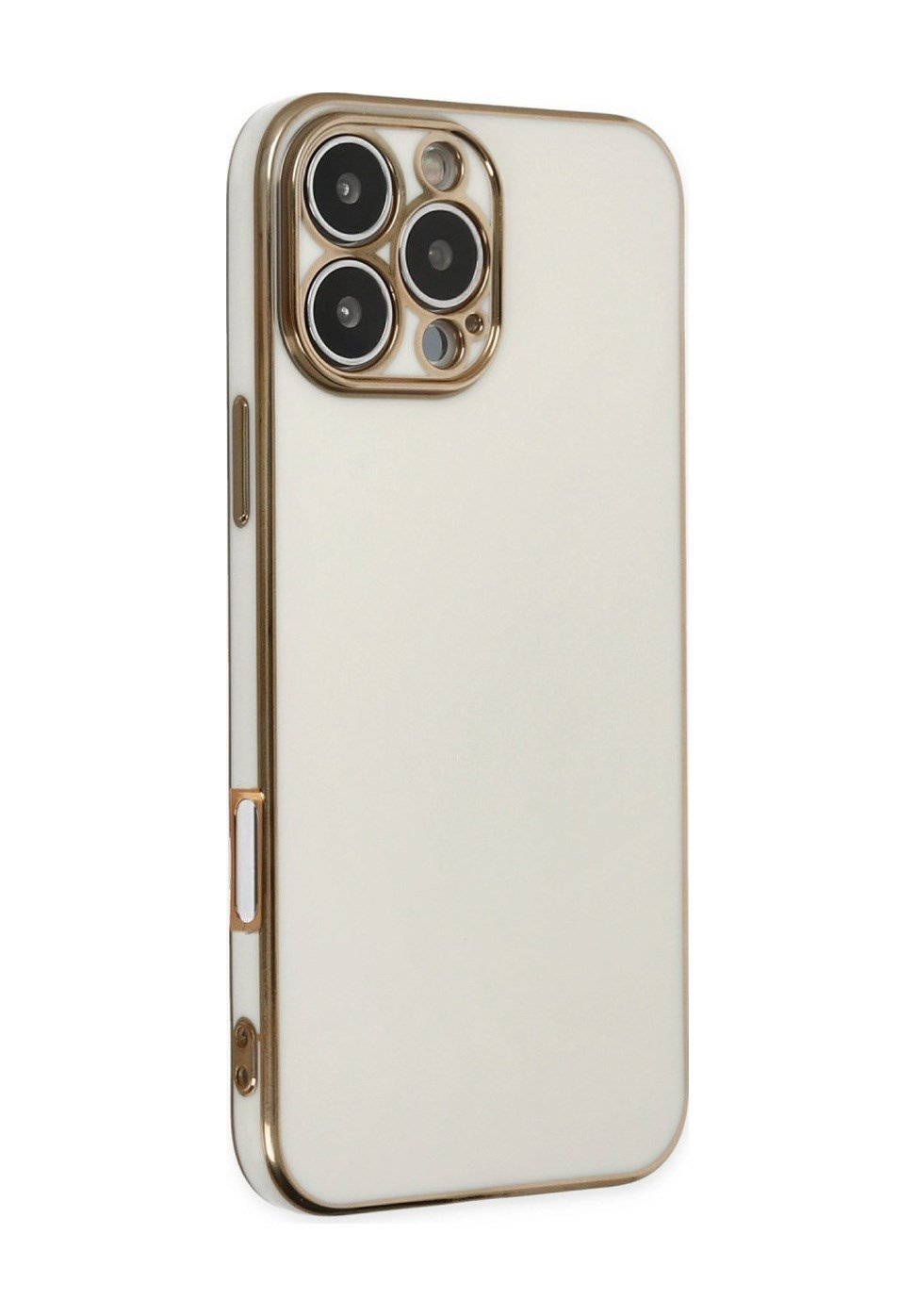 Apple iPhone Uyumlu  16 Pro Kılıf Volet Silikon -  Beyaz Belirtilmemiş