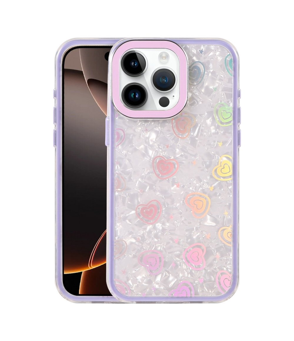 Apple iPhone Uyumlu   16 Pro Lumi Desenli Kapak - Mor Belirtilmemiş