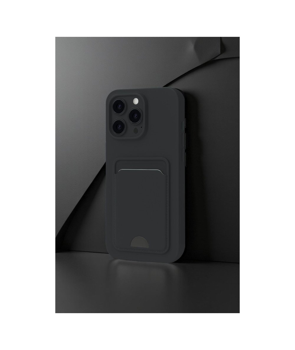 Apple iPhone Uyumlu  16 Pro Max Kılıf Kelvin Kartvizitli Silikon -  Derin Mor Belirtilmemiş
