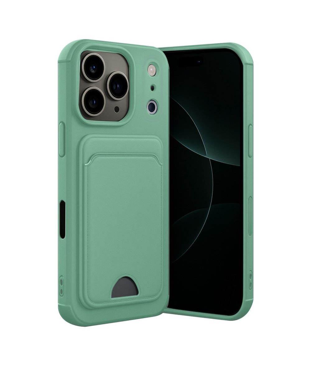 Apple iPhone Uyumlu  17 Pro Kelvin Kartvizitli Silikon -  Açık Yeşil Belirtilmemiş