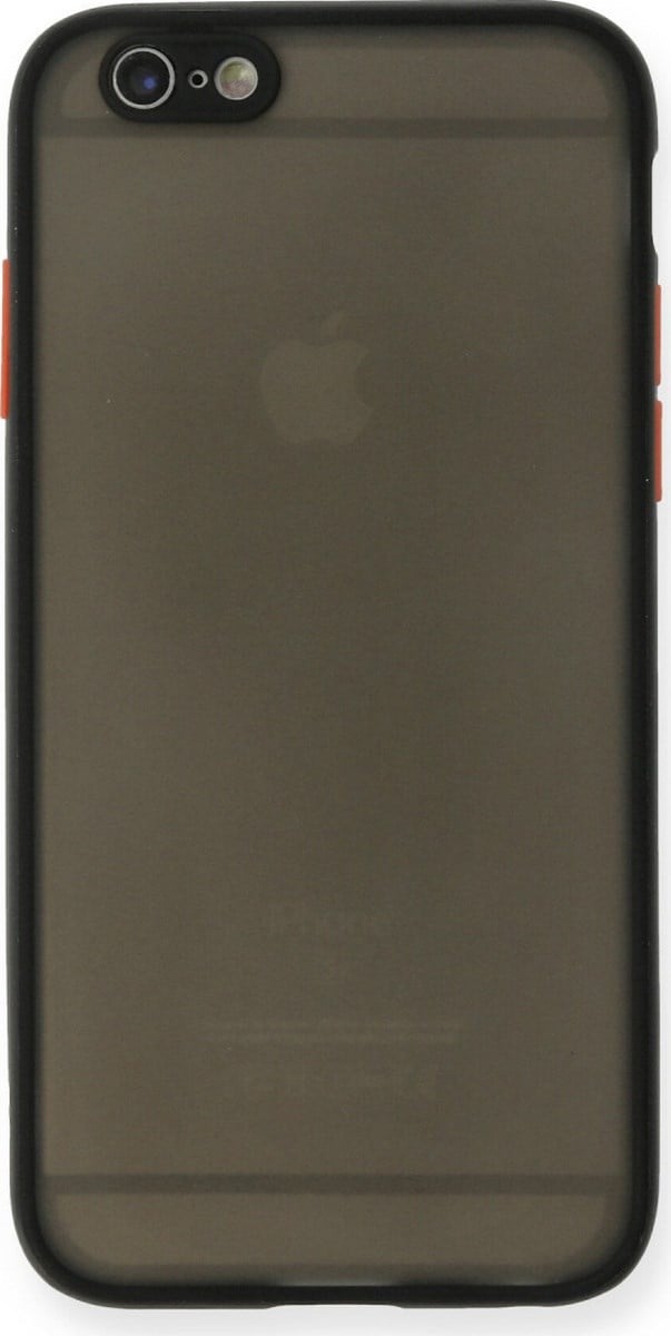 Apple iPhone Uyumlu   6 Kılıf Montreal Silikon Kapak - Siyah Belirtilmemiş