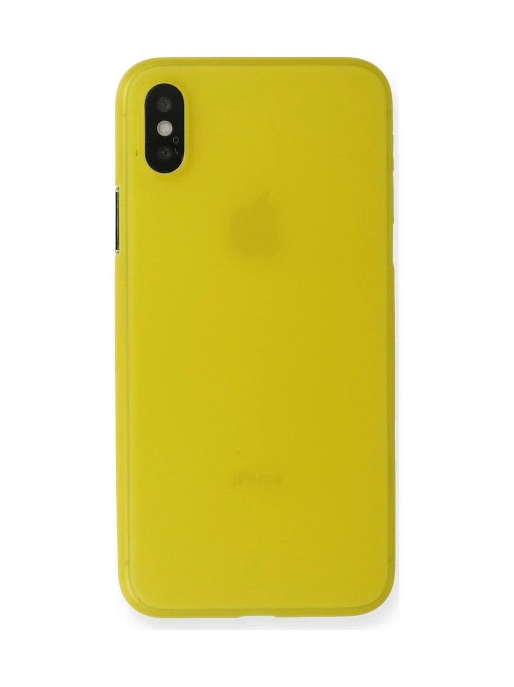 Apple İphone Xs Max Kılıf Pp Ultra İnce Kapak - Sarı 0.2M-Çok Renkli