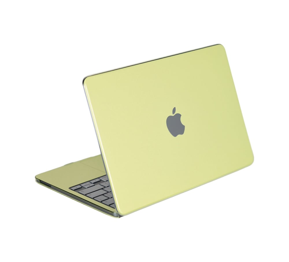 Apple Macbook Neo Şeffaf Macbook Kapak - Yeşil Çok Renkli Standart