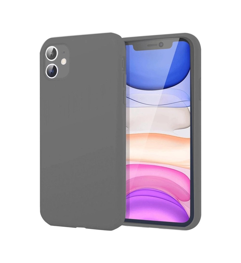 Apple   Uyumlu   iPhone 11 Kılıf First Silikon - Gri Belirtilmemiş