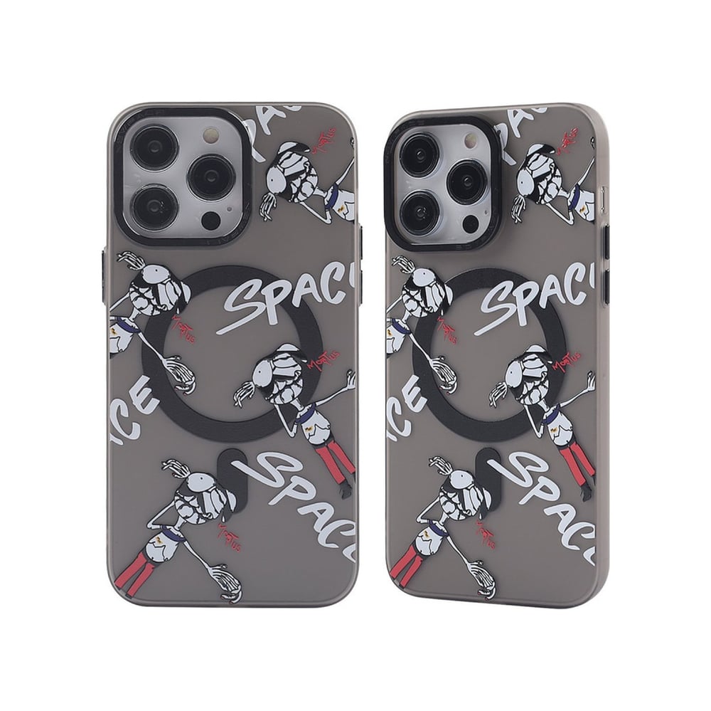 Apple   Uyumlu   iPhone 12 Pro Max Kılıf Apollo Magneticsafe Desenli Kapak - Apollo Siyah - 3 Belirtilmemiş