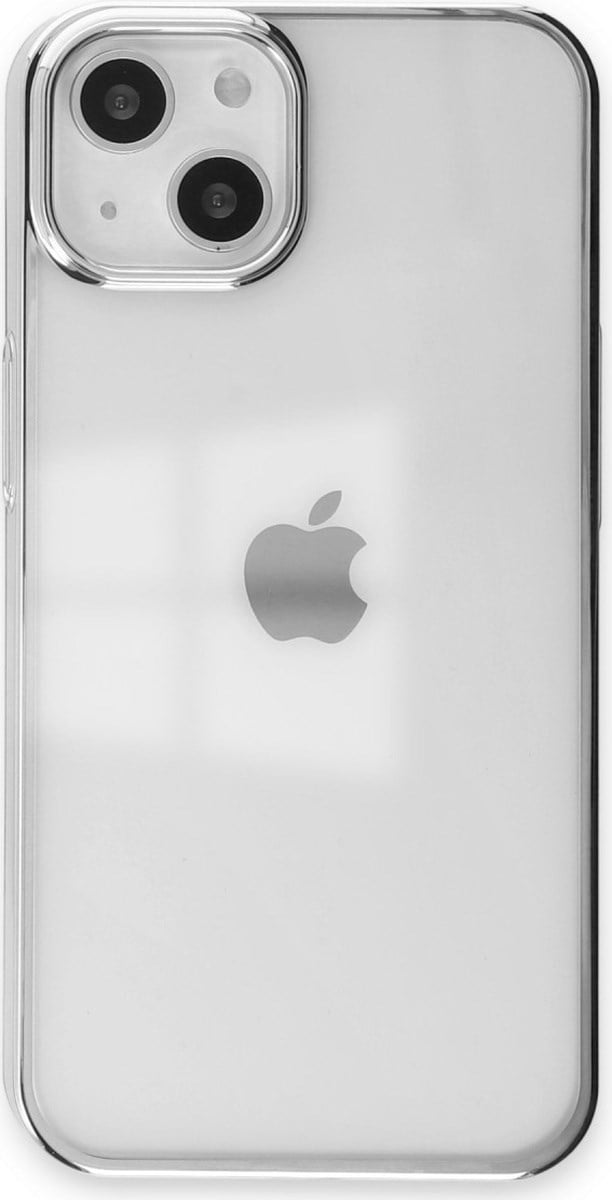 Apple Uyumlu   iPhone 14 Plus Kılıf Element Silikon - Gümüş Belirtilmemiş