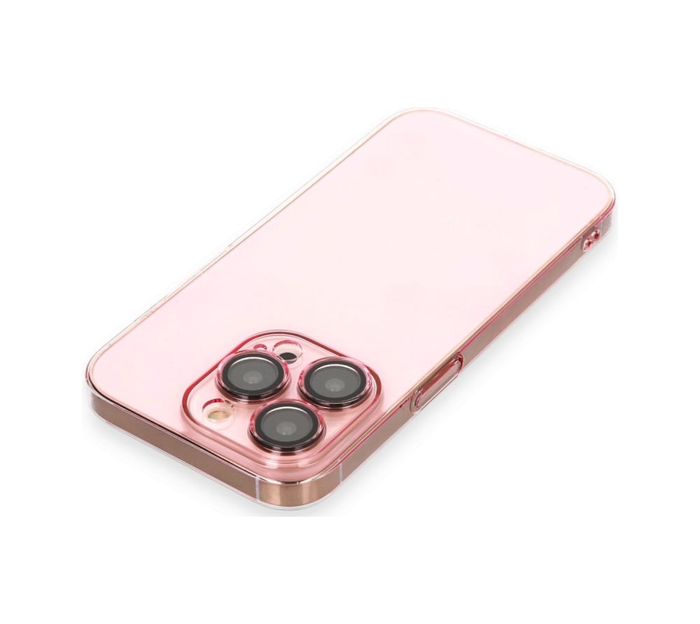 Apple Uyumlu   iPhone 14 Pro Kılıf Armada Lensli Kapak - Rose Gold Belirtilmemiş