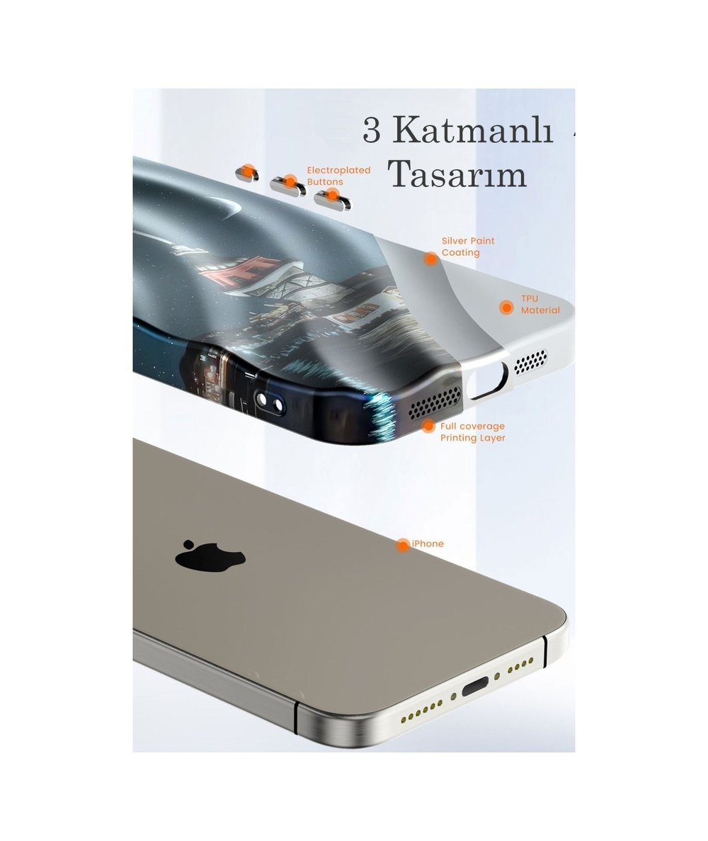 Apple Uyumlu   iPhone 14 Pro Kılıf Crew Desenli Kapak - Köpek Belirtilmemiş