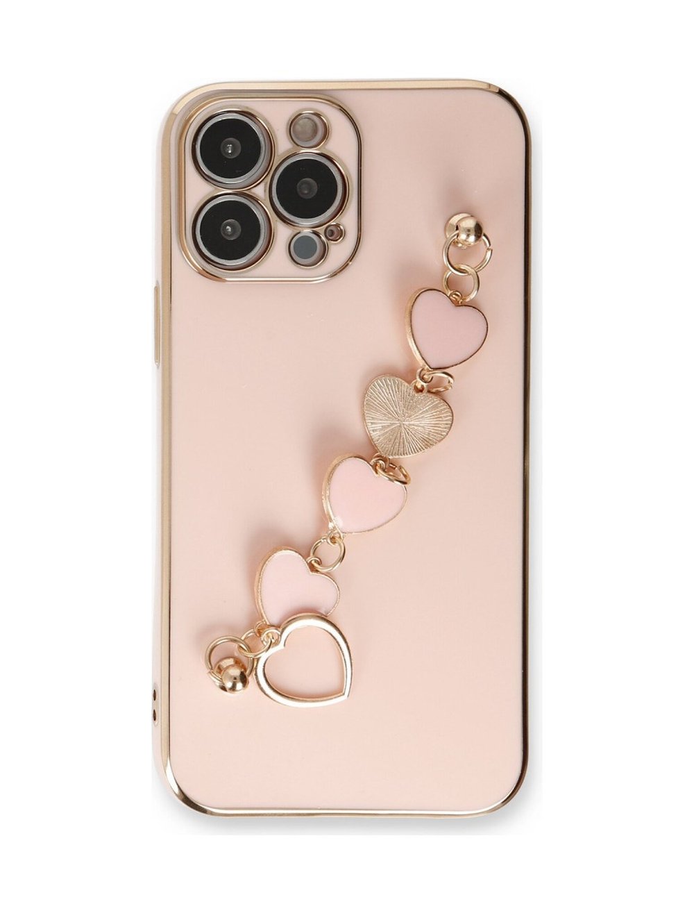 Apple Uyumlu   iPhone 14 Pro Max Kılıf Esila Silikon - Pudra Belirtilmemiş