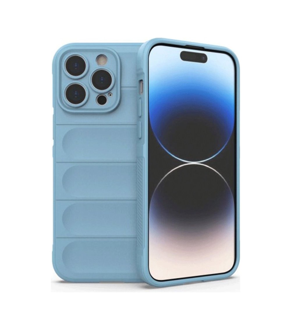 Apple Uyumlu   iPhone 15 Pro Max Kılıf Optimum Silikon - Sky Blue Belirtilmemiş