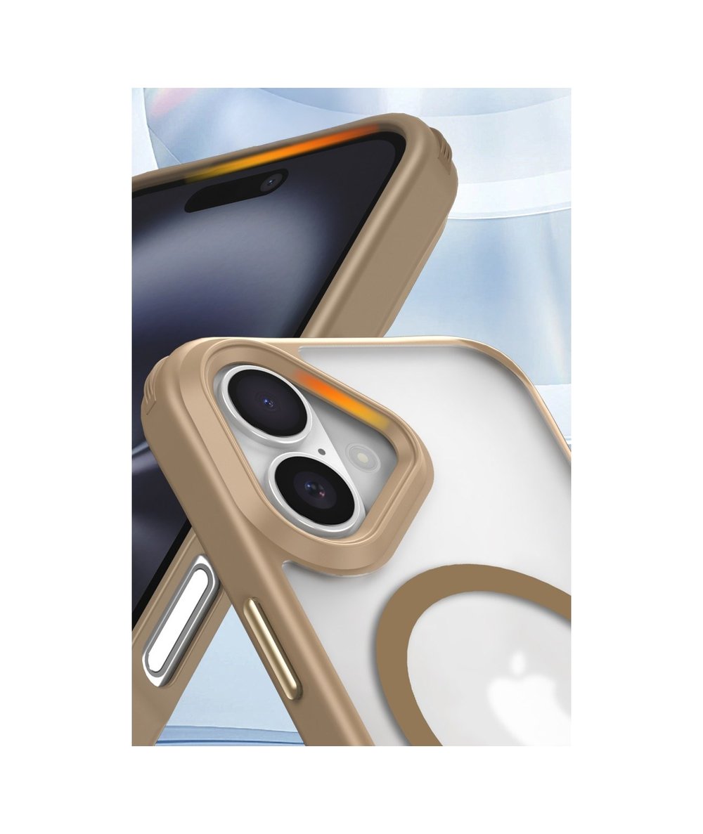 Apple   Uyumlu   iPhone 16 Kılıf Enka Magsafe Silikon Kılıf - Desert Belirtilmemiş