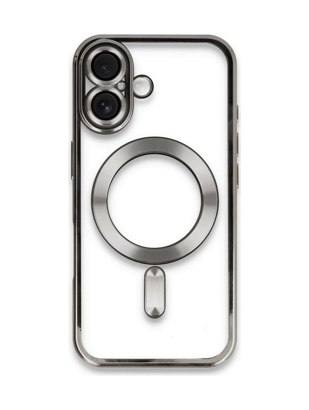 Apple Uyumlu   iPhone 16 Kılıf Kross Magneticsafe Kapak - Titan Gri Belirtilmemiş