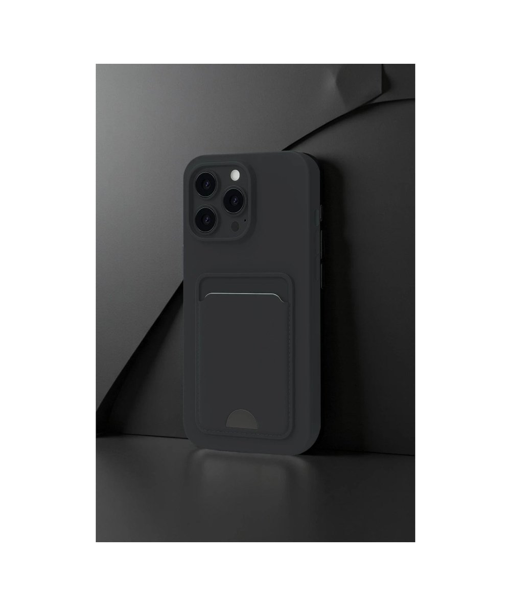 Apple Uyumlu   iPhone 16 Pro Kılıf Kelvin Kartvizitli Silikon - Açık Yeşil Belirtilmemiş