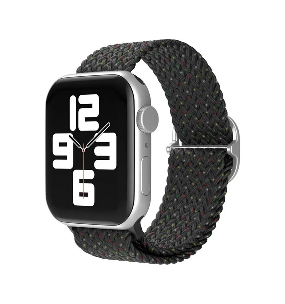 Apple Watch 38mm Uyumlu Star Kordon - Benekli Siyah -