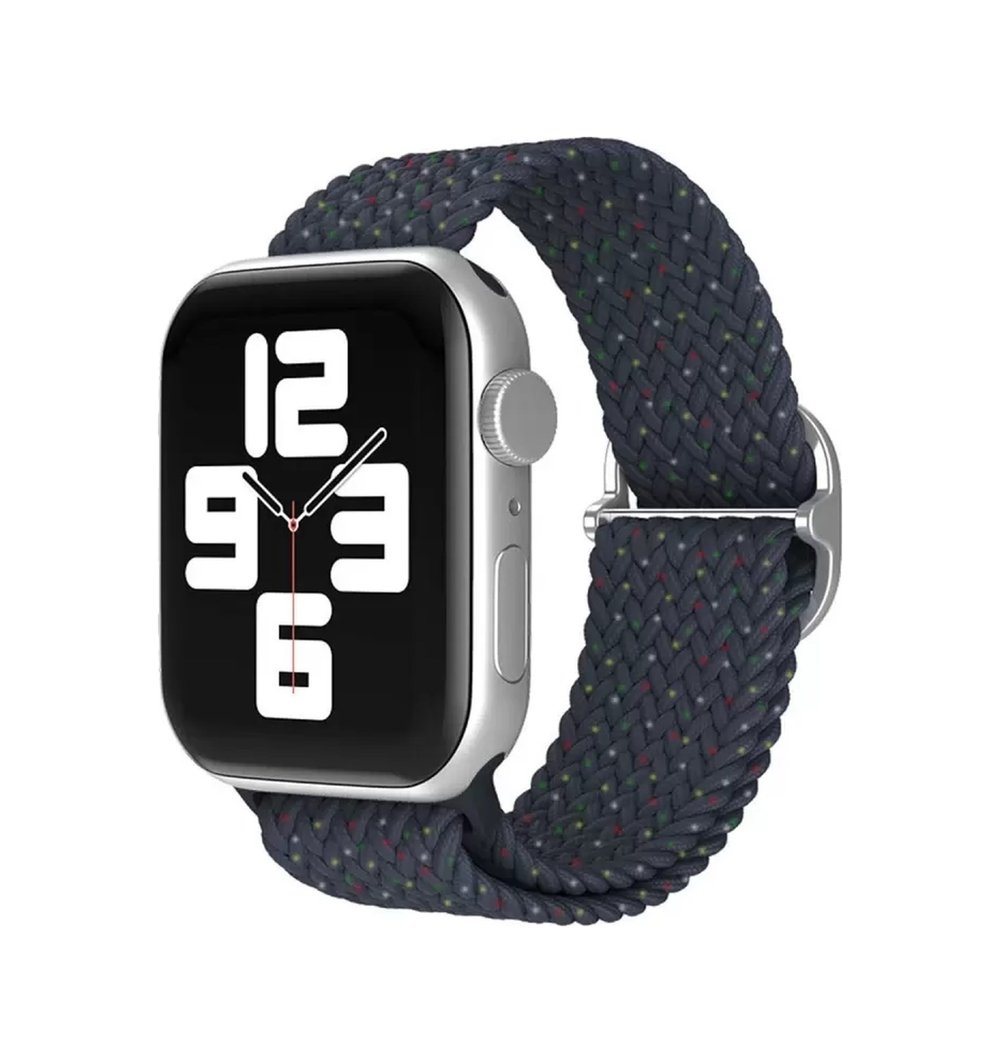 Apple Watch 38mm Uyumlu Star Kordon - Benekli Lacivert -