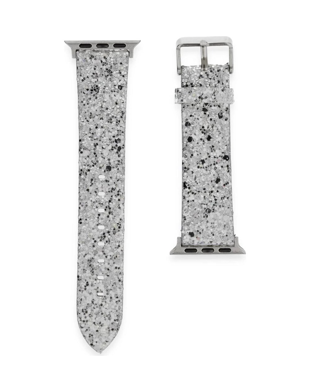 Apple Watch 38mm Uyumlu Starry Taşlı Kordon - Gümüş Diğer