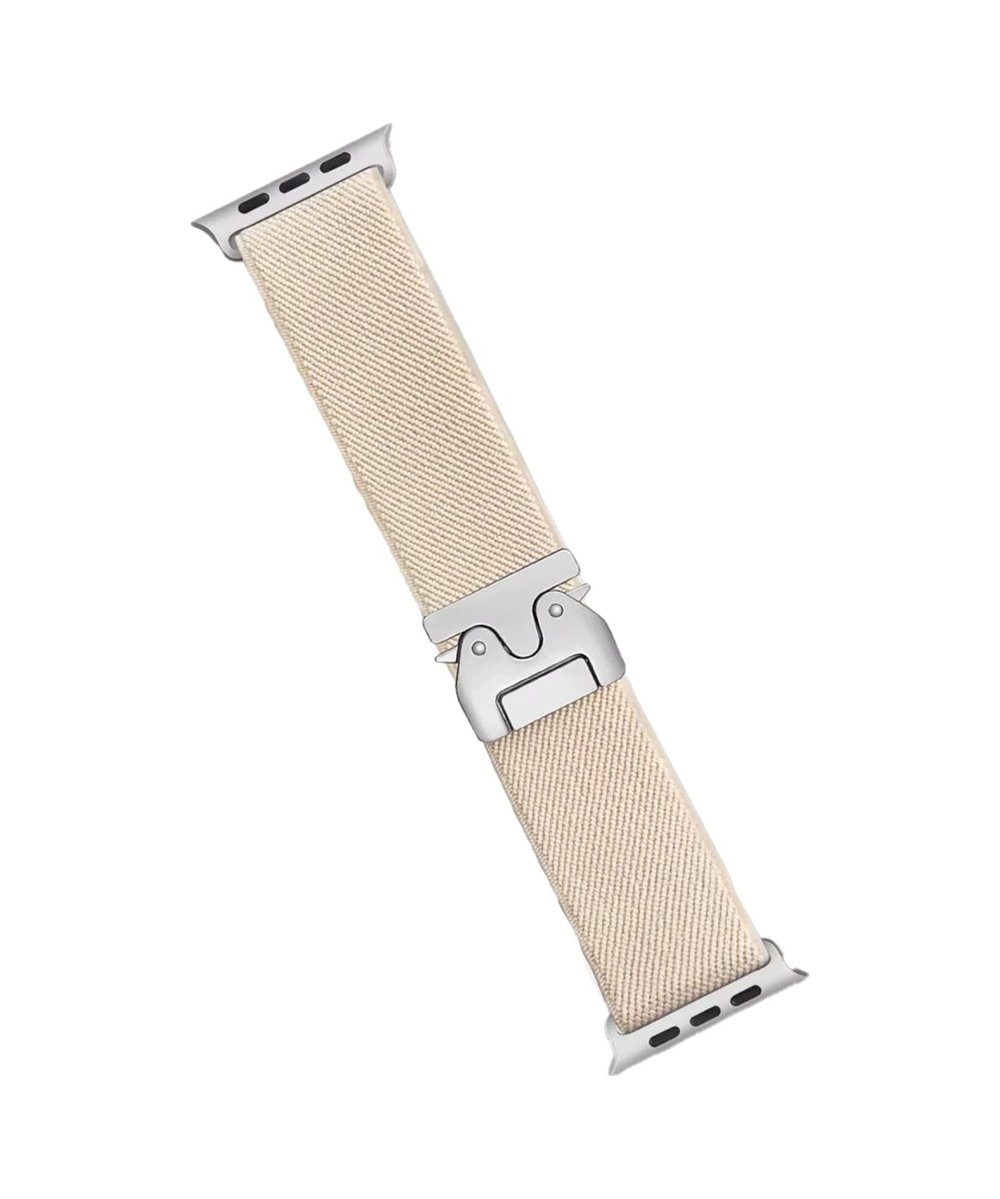Apple Watch 42mm Uyumlu Forest Kumaş Kordon - Krem -