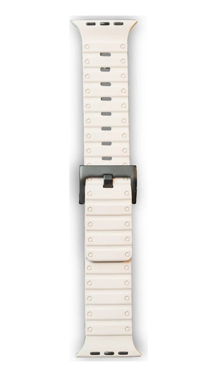 Apple Watch 42mm Uyumlu Magnus Mıknatıslı Silikon Kordon - Yıldız Işığı -