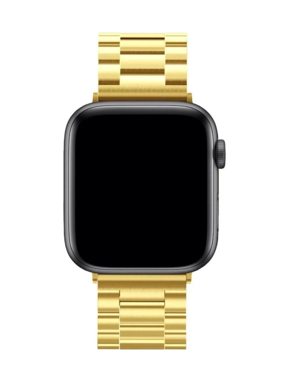 Apple Watch 42mm Uyumlu Metal Baklalı Kordon - Gold Diğer