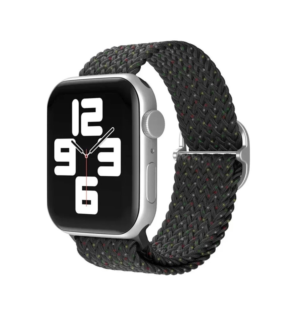 Apple Watch 42mm Uyumlu Star Kordon - Benekli Siyah -