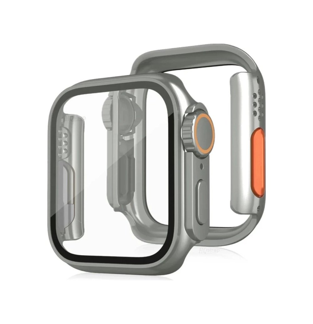 Apple Watch 44mm Uyumlu Watch 49mm Kasa Dönüştürücü Ve Ekran Koruyucu - Yıldız Işığı -