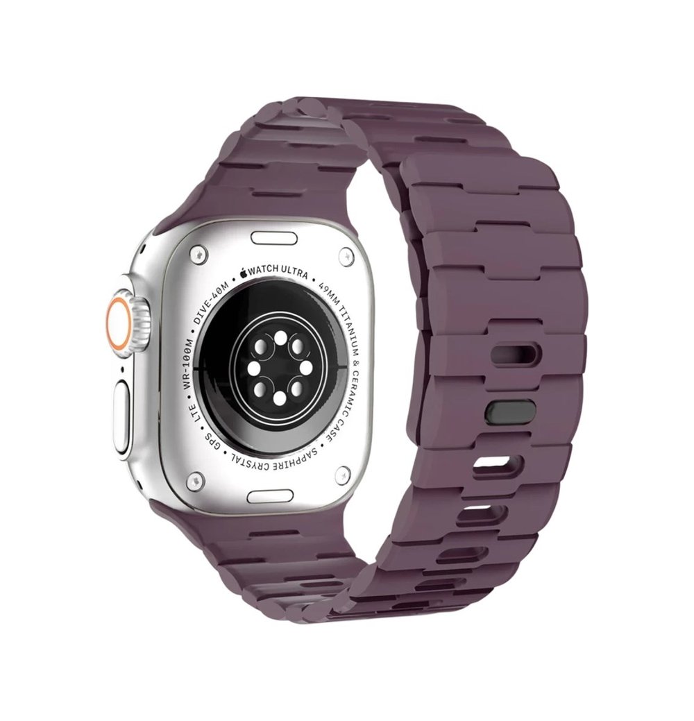 Apple Watch Ultra 49mm Uyumlu Wowen Kordon - Bordo -
